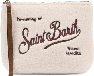 MC2 Saint Barth logo-motif pochette - women - Polyester - One Size - Neutrals