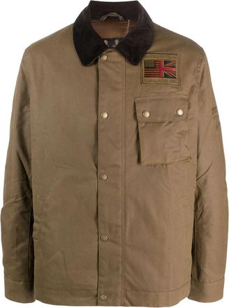 Barbour B. Intl Workers Corduroy-collar Patch-detail Jacket