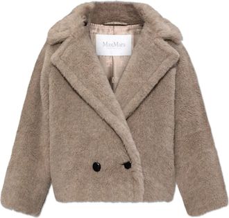 Max Mara Cambusa Fur Coat - Dames - Jassen - Grijs - S - Wol - Jassen
