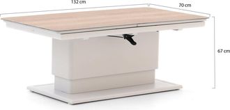 Bellagio la vita attrattiva Bellagio Bertinoro lounge tuinbank 3-zits 209cm