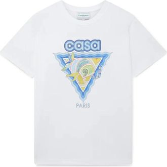 Casablanca Alebrije Armadillo T-shirt - Heren - T-shirts - Wit - XL - Katoen - Tops