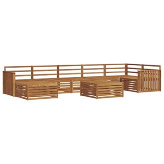 vidaXL Conjunto De Sof&aacute;s De Exterior 8 Uds. Natural Vidaxl