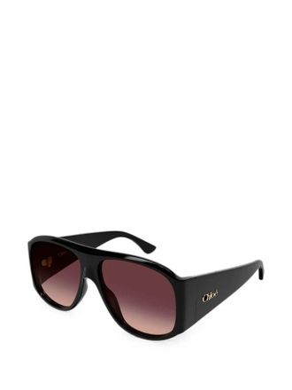 Chlo&eacute; CH0347S Black Acetate Sunglasses - Black