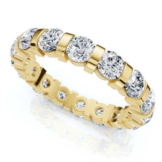 Pompeii3 2 1/3Ct Bar Set Diamond Lab Grown Eternity Ring 14k Gold