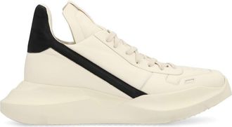 Rick Owens Geo Geth Leather High-Top Sneakers