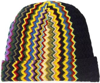 Missoni Wollen muts - Heren - Hoeden - Veelkleurig - ONE Size - Wol - Accessoires