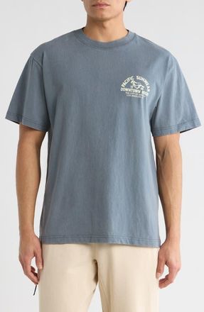 PacSun Downtown Rodeo Graphic T-Shirt in Navy at Nordstrom, Size Medium