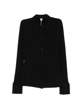 Toteme Black Slim Solid Shirt