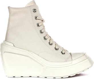 Converse Wedges, female, White, 2 UK, White Wedge Trainers for Women