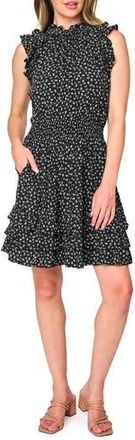 Gibsonlook The Summer Floral Print Party Dress in Black Boho Floral at Nordstrom Rack, Size Xx-Small