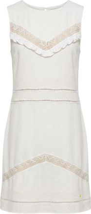 Trussardi Corto Vestito in Pizzo - - Dresses - Donna - Bianco - S