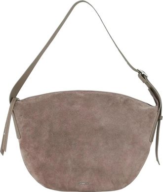 3.1 Phillip Lim Bruine Su&egrave;de Schoudertas - Dames - Schoudertassen - Bruin - ONE Size - Su&egrave;de - Tassen