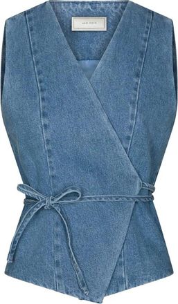 Neo Noir Dames, Blouses & Shirts, Blauw, Maat: XS Denim