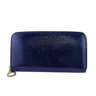 Bulgari Pre-owned Wallets, male, Blue, Size: ONE SIZE Pre-owned Long Wallet (bi-fold)