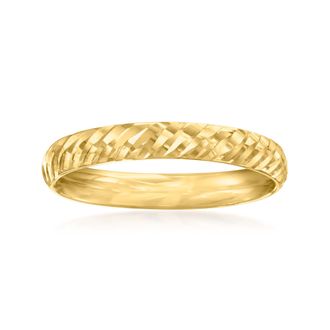 Canaria Canaria 10kt Yellow Gold Diamond-Cut Ring