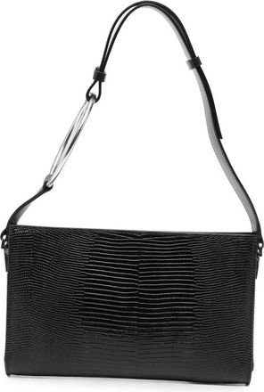 Dondup Ring-handle Lizard-effect Tote Bag