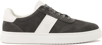 Kazar Grijze su&egrave;de sneakers met witte inzetstukken - Heren - Sneakers - Grijs - 43 EU - Su&egrave;de - Schoenen