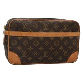 Louis Vuitton Pre-owned Tela clutches - - Pre-owned - Donna - Marrone - ONE SIZE