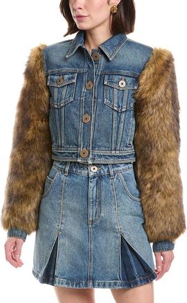 Balmain Denim Cropped Jacket
