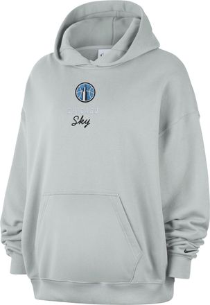 Nike (WMNS) Nike Chicago Sky French Terry Oversized Hoodie Grey Haze Black IR0852-014