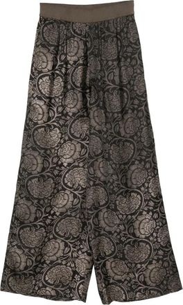 Uma Wang Pansy Floral-print Trousers