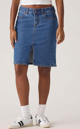 Levi's Jeansrock »LOW MIDI SKIRT ME« mit Schlitz für mehr Bewegungsfreiheit