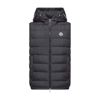 Moncler Waistcoats, male, Black, 2XL, Marseillan Vest