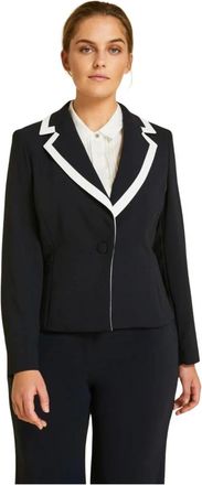 Marina Rinaldi Stijlvolle Jas voor Mannen - Dames - Blazers - Blauw - 2XL - Jassen
