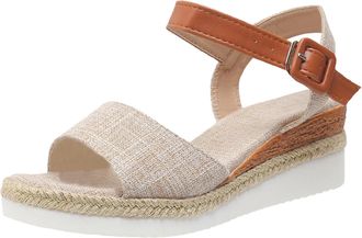 Generic Stylish Womens Flat Sandals with Decorative Bow and Rope Textured Sole Comfortable Lightweight Everyday Casual Footwear Platform Fish Mouth Design (Wh