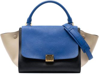 Celine Pre-owned Celine Small Tricolor Leather Trapeze Satchel Ladies UNL49SUYU008UJDS