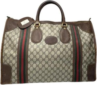 Gucci Pre-owned Vintage Monogram Reistas - unisex - Vintage Weekendtas - Veelkleurig - ONE Size - Leer - Vintage