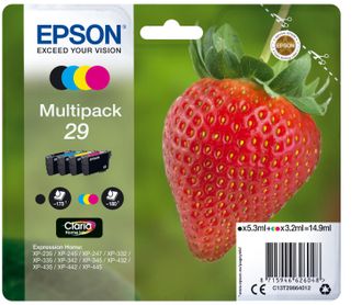 OEM Epson Strawberry Multipack 4-colours 29 Claria Home Ink
