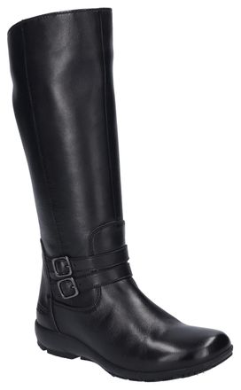 Josef Seibel Stiefel JOSEF SEIBEL Charlotte 11, Damen, Gr. 38, Normalschaft, schwarz, Leder, unifarben, Schuhe Stiefel, Winterstiefel, Stiefelette, Komfortschuh mi