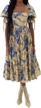 Selkie Market Midi Dress In Musee