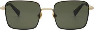 AllSaints Aron 51mm Square Sunglasses in Gold/Black Rim at Nordstrom Rack