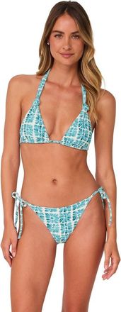 Swim Systems Mila Triangle Bikini Swimsuit Top in Surf Tile Scrunch at Nordstrom, Size 3X-Large