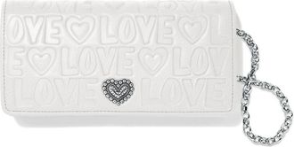 Brighton Womens Deeply In Love Rockmore Wallet In Optic White