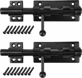 OEM Cierre De Seguridad De 2 Piezas De 160 Mm, Pestillos De Acero Inoxidable 304 Con Orificios Para Candado De 8,8 Mm
