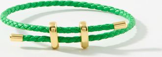 Simons Womens Braided faux-leather bracelet