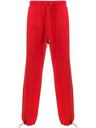 Opening Ceremony logo print sweatpants - men - Cotton/Cotton/Spandex/Elastane - M - Red
