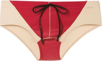 Amir Slama two-tone drawstring swim trunks - men - Polyamide/Elastane - GG - Brown