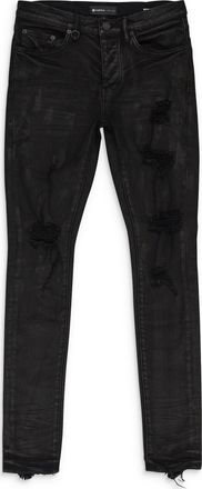 Purple OIL SPILL Black SKINNY JEANS