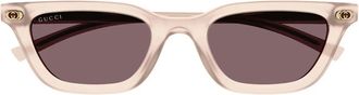 Gucci Gg 1944S Zonnebrillen - Dames - Zonnebrillen - Roze - 50 MM - Accessoires