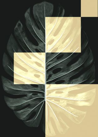 Komar Bild »Monstera Theatre« Disney 1 Stk. tlg. Wandbild zur Dekoration - ohne Rahmen