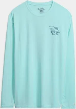 Salt Life Underwater Diving SLX Performance Long Sleeve Shirt in Lt Aruba Heather at Nordstrom, Size Xx-Large