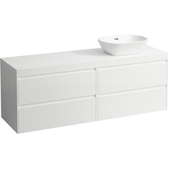 Laufen Lani Encimera De Lavabo Blanco Mate Incl. Mueble Bajo, 1 - Laufen