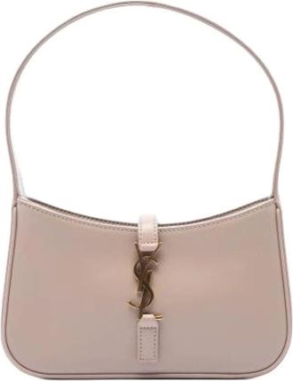 Saint Laurent Pre-owned Le 5 a 7 Schoudertas - Dames - Vintage Schoudertas - Beige - ONE Size - Leer - Vintage