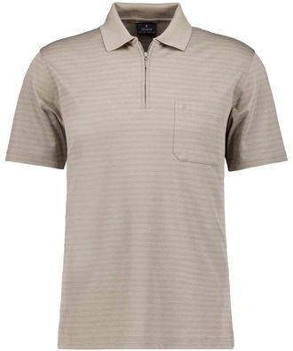 Ragman Poloshirt RAGMAN, Herren, Gr. XXL, beige, 70% Baumwolle 30% Polyester, regular fit, ohne Ausschnitt, Shirts Poloshirt