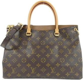 Louis Vuitton Pre-owned Coated Canvas Handbag - Dames - Vintage Handtas - Bruin - ONE Size - Vintage