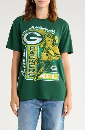 Junk Food Packers Running Back Cotton Graphic T-Shirt in Hunter at Nordstrom Rack, Size X-Large